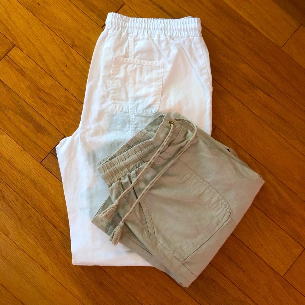 Linen Blend Pants Set of 2